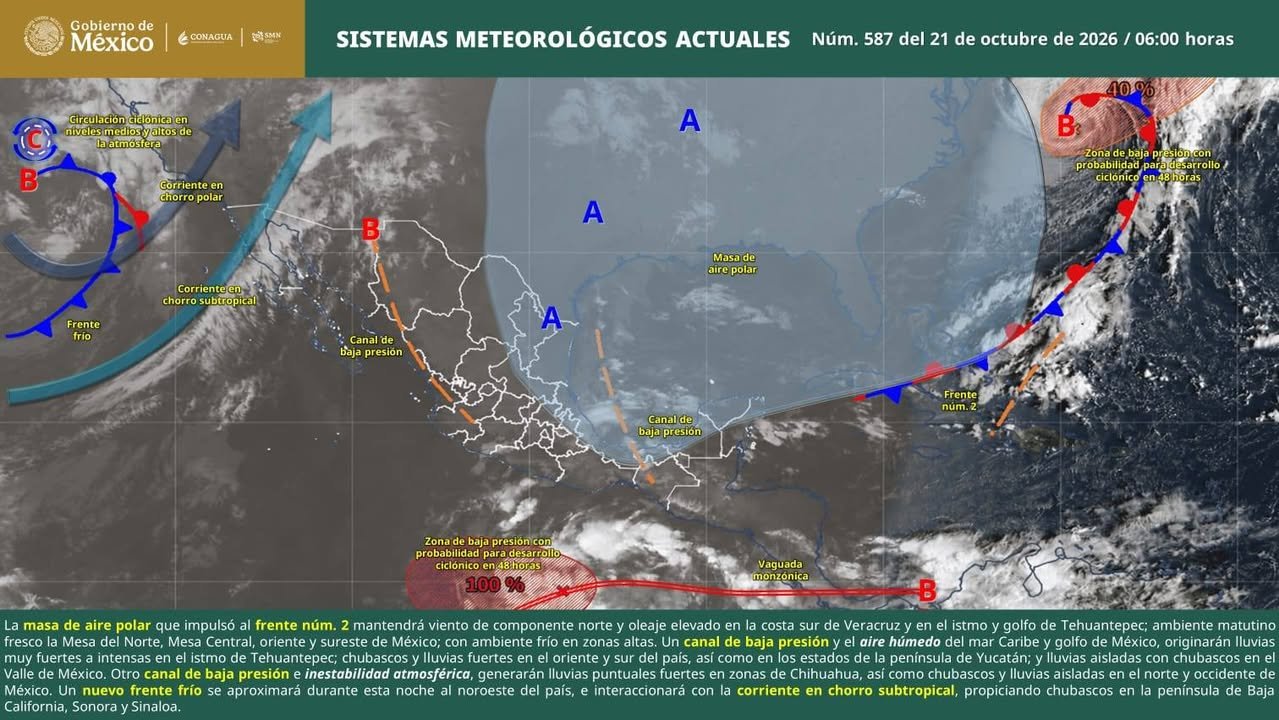 Ahora avance sobre las condiciones del clima en Tampico