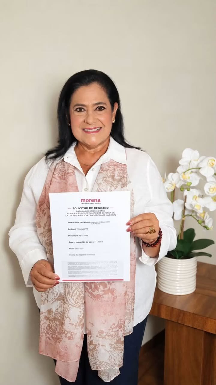 Blanca Narro va por la coordinación de la defensa de la transformación en Altamira