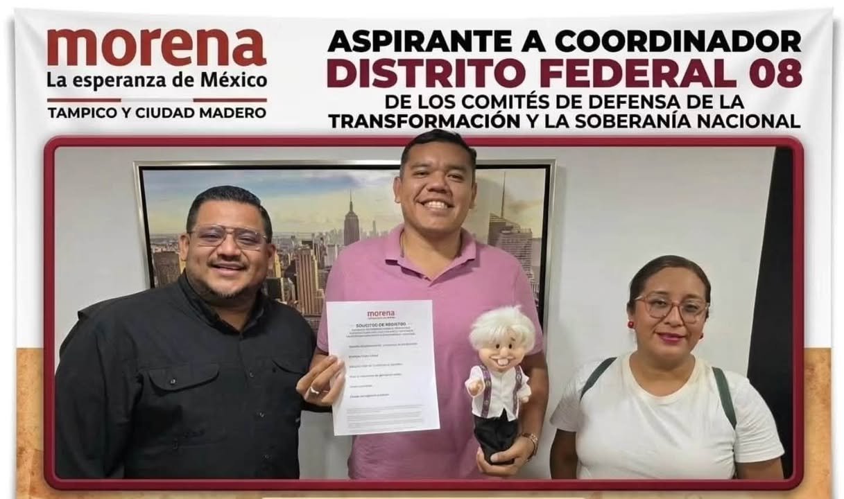 El regidor del Ayuntamiento de Tampico por Morena, Juan Pizaña Mtz, informó que se registró como aspirante…
