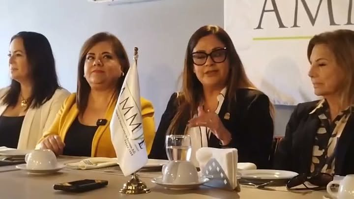 La Asociación Mexicana de Mujeres Jefas de Empresas (AMMJE) ofrece la rueda de prensa con licenciada Perla…