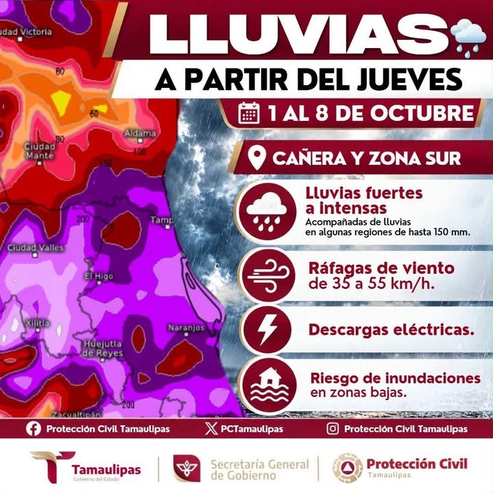 La Coordinación Estatal de Protección Civil, encabezada por Luis Gerardo González de la Fuente, mantiene…
