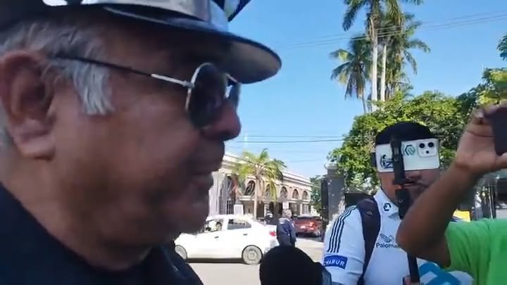Oficial Motorizado de la Dirección de Tránsito y Vialidad de Tampico Juan Armando Monroy Mendoza