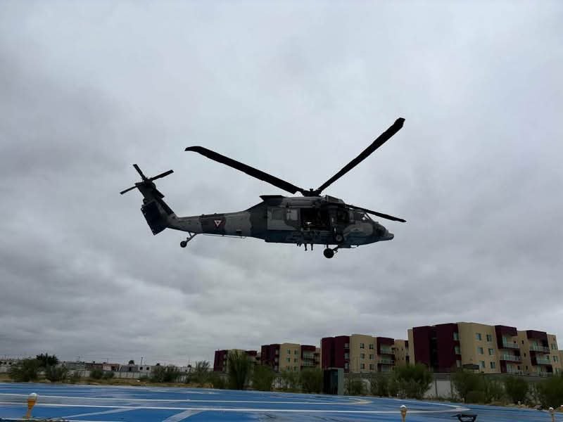 Refuerza Sedena con 450 militares y helicópteros frontera Matamoros- Brownsville